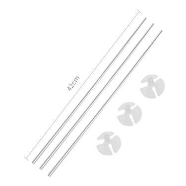 Varetas  para Balões 42cm Prateadas – 12 Unids